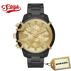 DIESEL DZ4525 ディーゼル 腕時計 アナログ GRIFFED レディース ブラック ゴールド サンレイ カジュアル