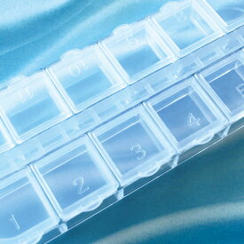 ビーズケース パーツケース 1個 アクセサリークラフト ビーズパーツ レジン ネイル デコ用品の収納