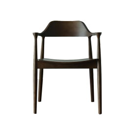 椅子のみ1脚単位 ダイニングチェア 椅子 チェア オーク 無垢 おしゃれ 肘付き モダン 北欧 ブラウン ナチュラル デザインチェア 木製 レトロ シンプル 完成品