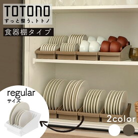 トトノ 収納 キッチン ディッシュスタンド レギュラー お皿 収納 お皿を立てて収納 トトノディッシュスタンド お皿スタンド 食器棚 仕切り シンク下 棚置き 引き出し お皿収納 リッチェル コンパクト シンプル スリム おしゃれ レギュラー 食器収納