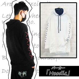 パーカー「HOODIE」 メンズ 長袖 ブラック アウター ホワイト S M L XL ステニック SURYA スーリヤ