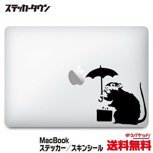 yS@ΉzMacBook XebJ[ XLV[ fJ[ oNV[ PlY~ Banksy "umbrella rat" Air Pro 11 12 13 14 15 16 M1 M2