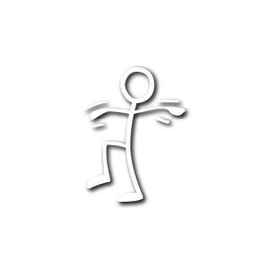 【全機種対応】MacBook ステッカー スキンシール デカール 棒人間 バランス "stickman balance" Air Pro 11 12 13 14 15 16 M1