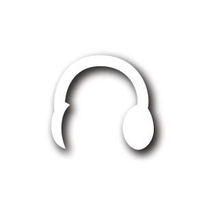 【全機種対応】MacBook ステッカー スキンシール デカール ヘッドフォン "headphone" Air Pro 11 12 13 14 15 16 M1