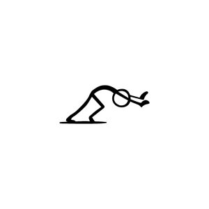 【全機種対応】MacBook ステッカー スキンシール デカール 棒人間 プッシュ "stickman push" Air Pro 11 12 13 14 15 16 M1 M2
