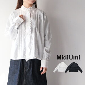 �yLINE�o�^��500�~�I�t�N�[�|���z MidiUmi �~�f�B�E�~ pin tuck lace shirt 1-730078 �s���^�b�N ���[�X �V���c�y2026SS �t�āz ��̓��M�t�g2026 �v���[���g �����L���O