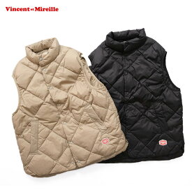 【30%OFF SALE/セール】 【LINE登録で500円オフクーポン】 VINCENT ET MIREILLE ヴァンソン エ ミレイユ RECYCLE DOWN&NYLON VEST VM232FD25130 リサイクル ダウン ナイロン ベスト 【2023AW 秋冬】 ギフト プレゼント ランキング ecs