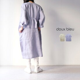 【30%OFF SALE/セール】doux bleu ドゥーブルー リネンツイル V ワンピース 24183134 ギフト プレゼント ランキング