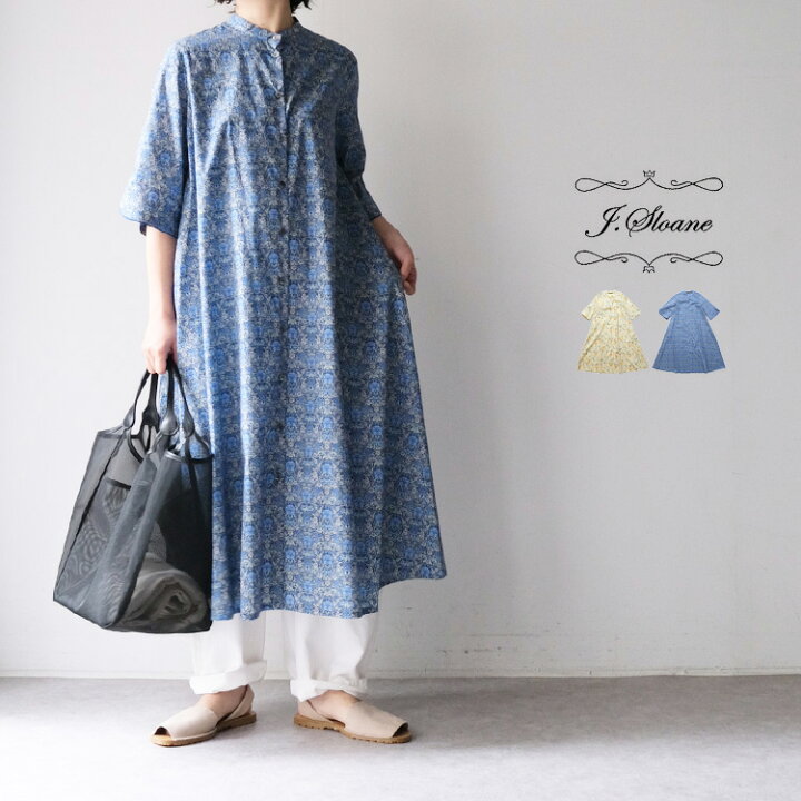 楽天市場】j.sloane ジェイスローアン リバティ タナローン 袖スリット 