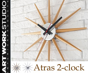 【ARTWORKSTUDIO/アートワークスタジオ】Atras2-clock(アトラス2クロック)/ウォールクロック/掛け時計