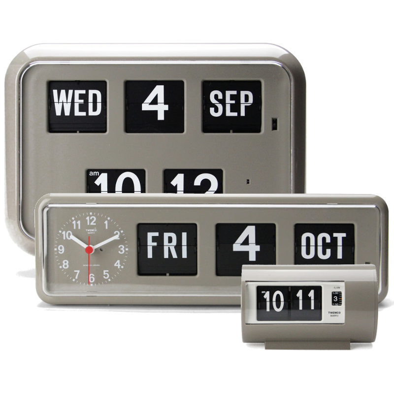【送料無料】【Twemco】Digital Calendar Clock #QD-35【トゥエンコ カレンダークロック パタパタ時計】 |  STITCH JAPAN ONLINE STORE