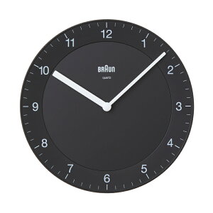 �y���K�戵�X�z�yBRAUN�z�u���E�� WALL CLOCK BLACK BC06B �E�H�[���N���b�N �A�i���O�|�����v