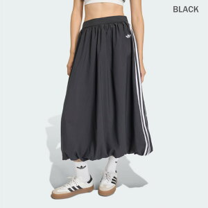 adidas originals Balloon Long Skirt KC8088 �o���[�� �����O �X�J�[�g �u���b�N ���f�B�[�X 3�{�X�g���C�v �X�|�[�c�u�����h ���S ���C�� �A�f�B�_�X�I���W�i���X ���K�戵�X