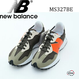 【SALE20%OFF 定価11,990円】New balance MS327BE (D) スニーカー 靴 グリーン オレンジ メンズ カジュアル スポーツ ブランド レースアップ 紐 ランニング ウォーキング 運動 ローカット 男性 カジュアル ニューバランス正規取扱店