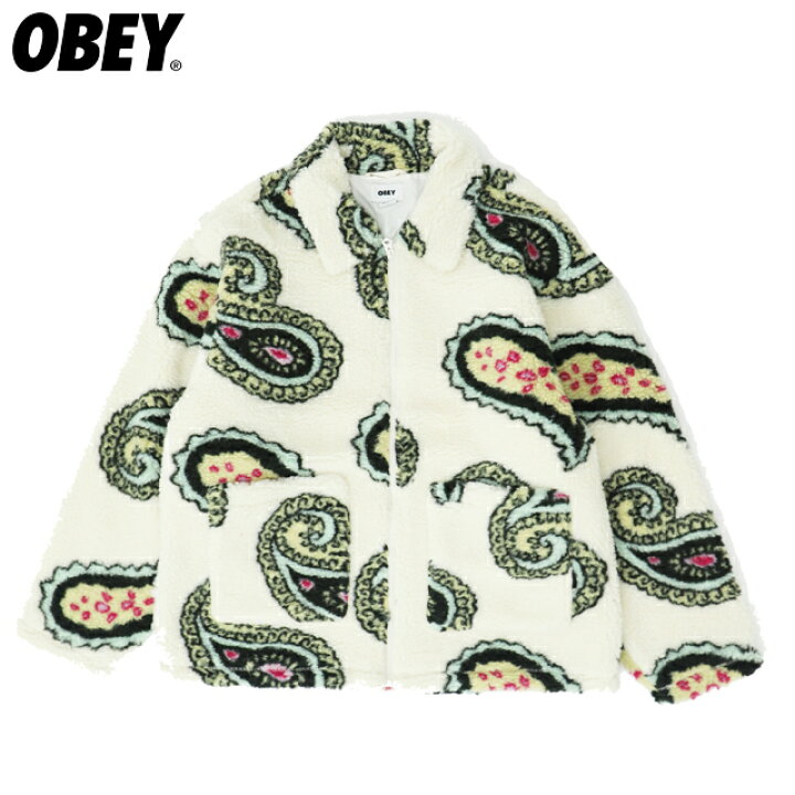 楽天市場】【SALE 25%OFF 定価27,500円】OBEY PAISLEY SHERPA JACKET 