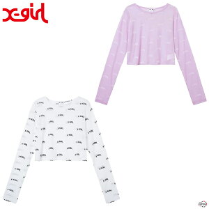 �ySALE60%OFF �艿7,700�~�z X-girl LOGO SHEER CROPPED TOP 105233013023 ���S �V�A�[ �N���b�v�h �g�b�v �V�[�X���[ ���� �V�� �����T�L �V���[�g�� ���� �X�g���b�` ��l �G�b�N�X�K�[�� XGIRL���K�戵�X