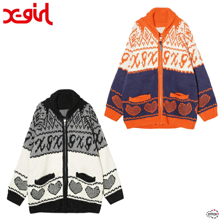 楽天市場】【SALE 45%OFF 定価17,600円】 X-girl LOGO PATTERN NORDIC 
