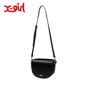 X-girl FAUX LEATHER HALF MOON SHOULDER BAG 105241053006 フェイクレザー ショルダーバッグ かばん トートバッグ 手持ち トレンド 人気 ブランド かわいい おしゃれ レディース シンプル Y2Kファッション エックスガール XGIRL正規取扱店