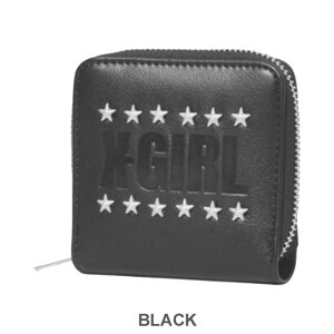 105263054016 XGIRL LOGO AND STAR STUDDED FAUX LEATHER MINI WALLET ���S �A���h �X�^�[ �X�^�b�f�b�h �t�F�C�N���U�[ �~�j �E�H���b�g �� �� ���S ���� 2�܂���z ���D���� ���K���� �J�[�h���[ �R���p�N�g 
