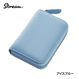 クーポン配信中！ カードケース 本革 革 メンズ レディース 大容量 カード入れ じゃばら スキミング防止 薄型 ギフト Stream ミニ財布 小銭入れ RFID