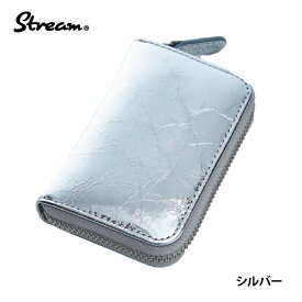 P10倍！ カードケース 本革 革 メンズ レディース 大容量 じゃばら スキミング防止 ギフト Stream ミニ財布 小銭入れ RFID 母の日 父の日