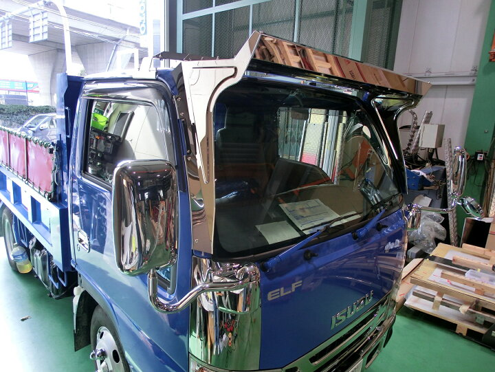 楽天市場】いすゞ2t 07エルフ標準巾 ローキャブ フロントバイザー（N 