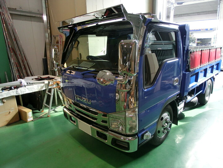 楽天市場】いすゞ2t 07エルフ標準巾 ローキャブ フロントバイザー（N 