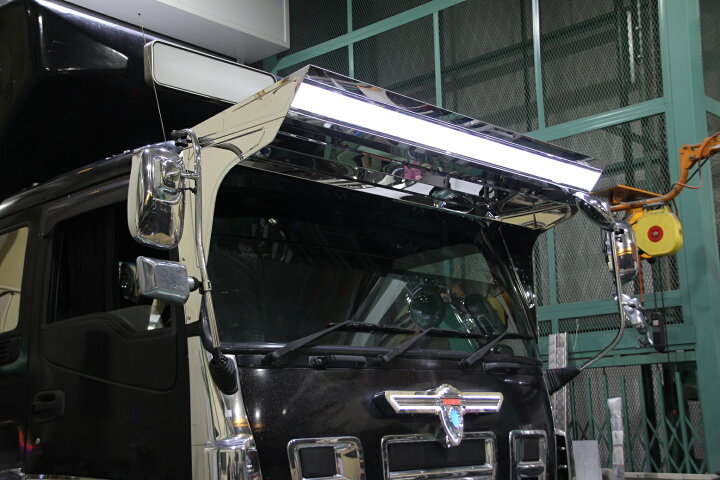楽天市場】いすゞ大型 ギガ 標準ルーフ フロントバイザー アンドン付 