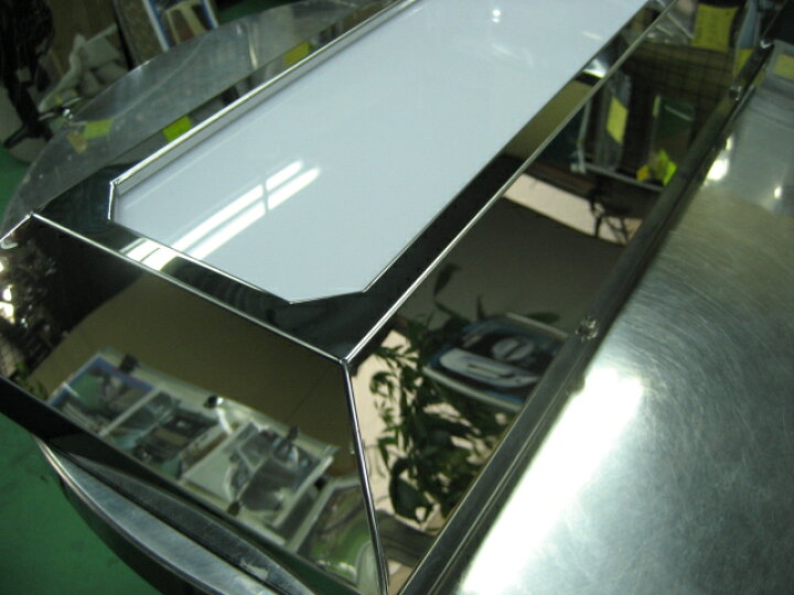 楽天市場】オリジナル アンドン 台形/大型 LEDテープ付 鏡面 