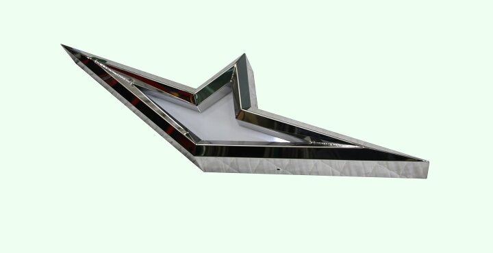 楽天市場】オリジナル アンドン ふそうマーク25角オコシ : ステンレス 