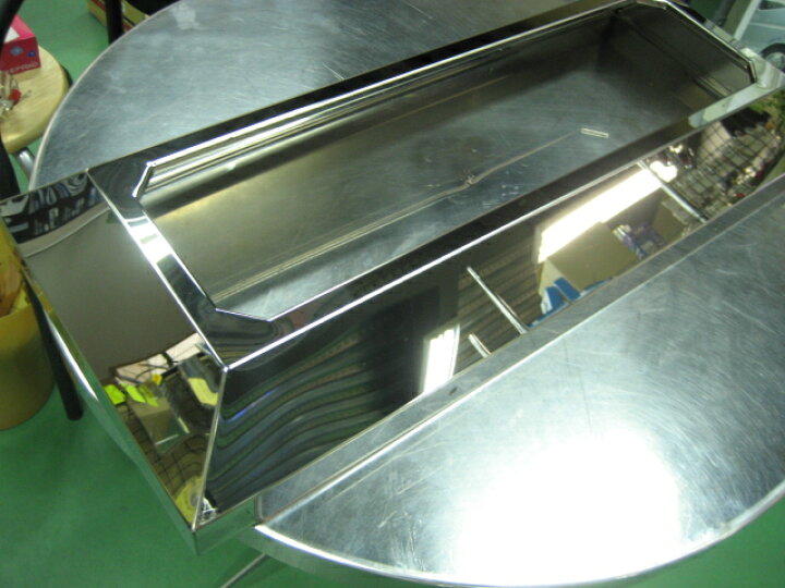 楽天市場】JB製アルミ看板灯 台形カバー 大型 鏡面 : ステンレスアートG-1 