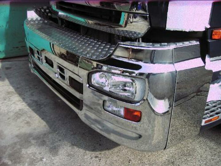 楽天市場】UD大型 クオン 純正バンパー 300出し 3点セット アルミシマ  