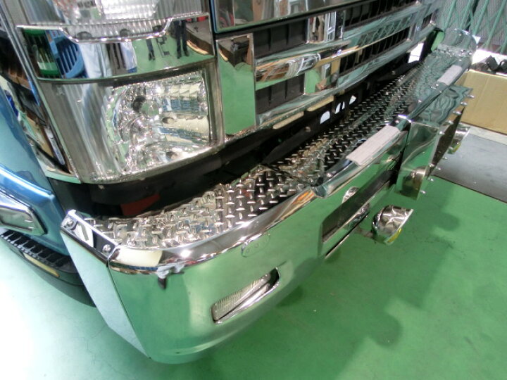 楽天市場】いすゞ4t 07フォワード 純正バンパー 150出し3点セット 鏡面  