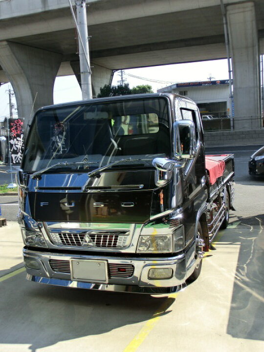 楽天市場】ふそう2t Gキャンター 標準車 純正バンパー用スポイラー 