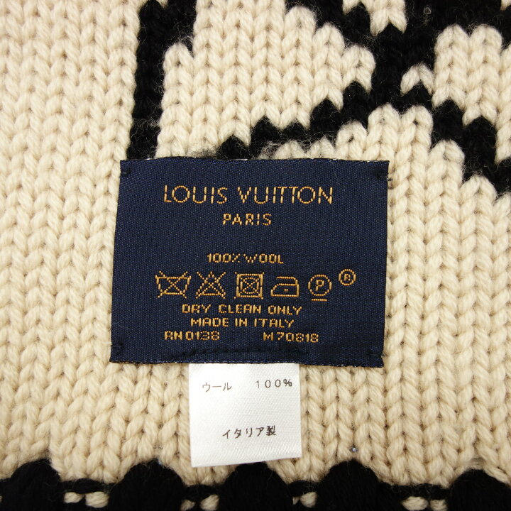 楽天市場】ルイヴィトン マフラー エシャルプ モーニングラム M70818  