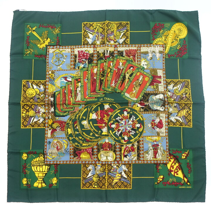 楽天市場】エルメス カレ90 スカーフ シルク LE TAROT タロットカード 