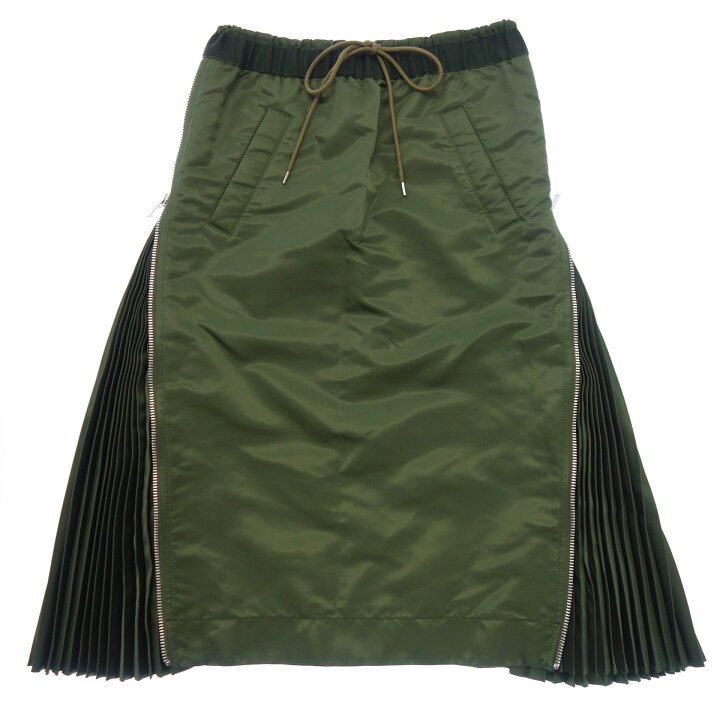 楽天市場】サカイ MA-1 プリーツスカート ジップアップ 18-03979 18AW  