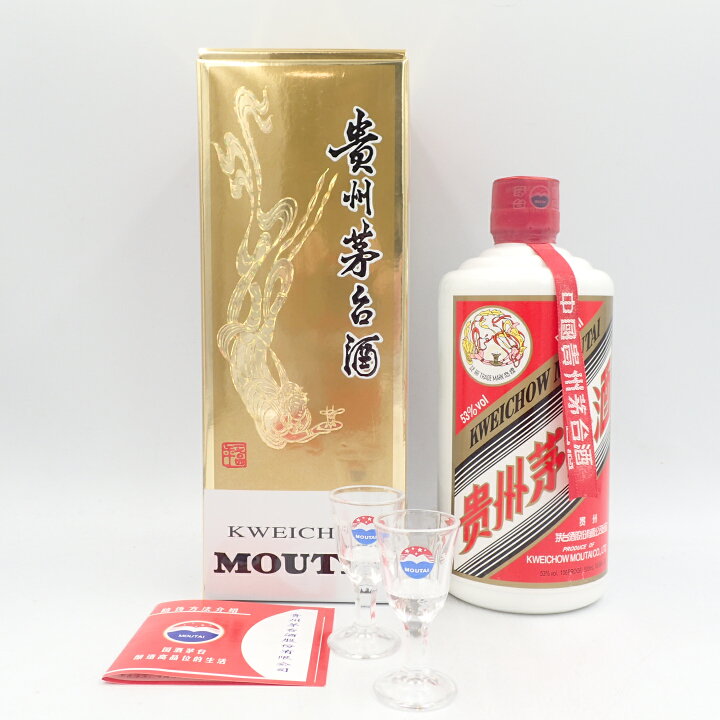 楽天市場】貴州茅台酒 マオタイ酒 天女ラベル 53% 500ml 2019 948g 