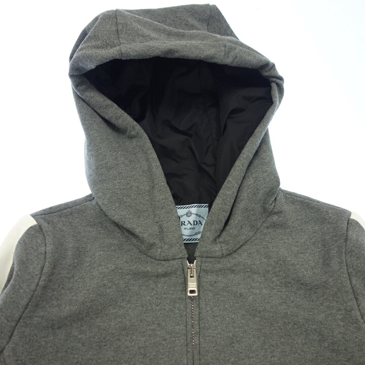 楽天市場】プラダ ジップアップ パーカー サイズ L グレー系  