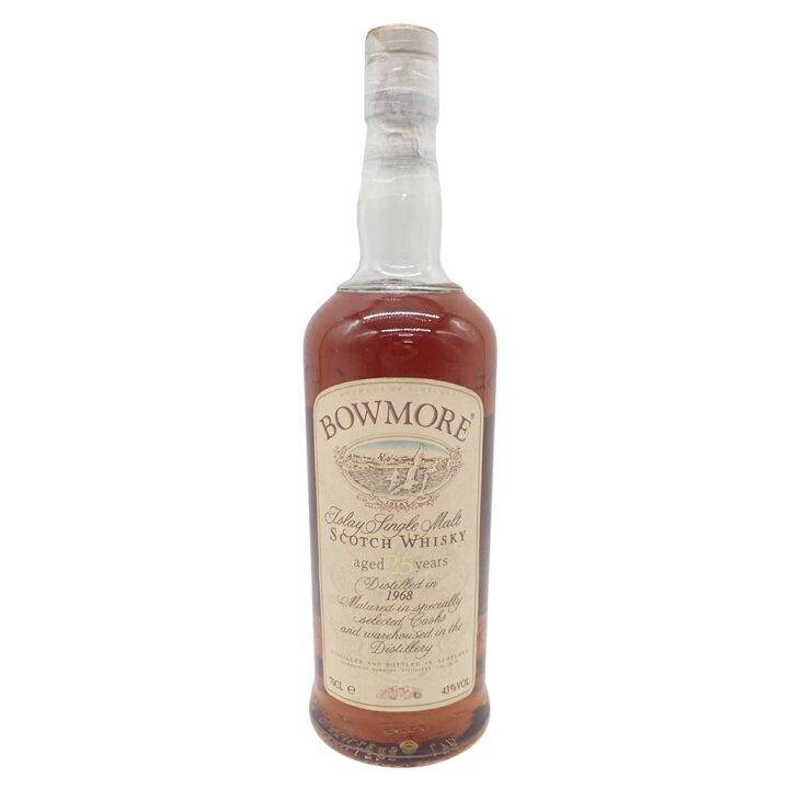 楽天市場】【未開栓】ボウモア 25年 1968 カモメラベル 700ml 43  