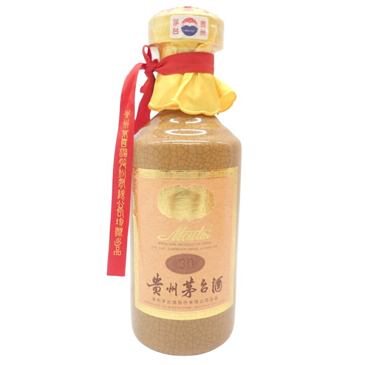 楽天市場】【未開栓】マオタイ酒 30年 2022 500ml 53％ 1024g 貴州茅台 