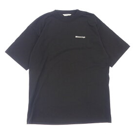 バレンシアガ 20SS Tシャツ コットン メンズ ブラック サイズS 641655 BALENCIAGA【AFB50】【中古】