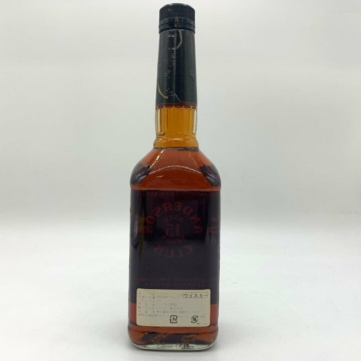 楽天市場】【未開栓】アンダーソン クラブ 15年 750ml 43% ANDERSON 