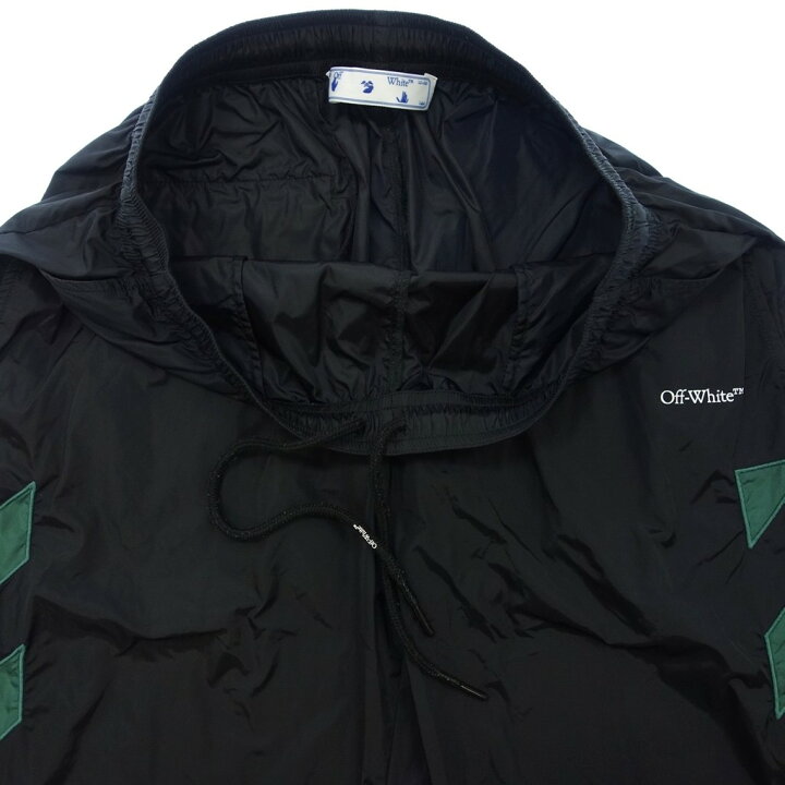 楽天市場】Off-White オフホワイト ナイロン パンツ ジャージ L 黒×緑 