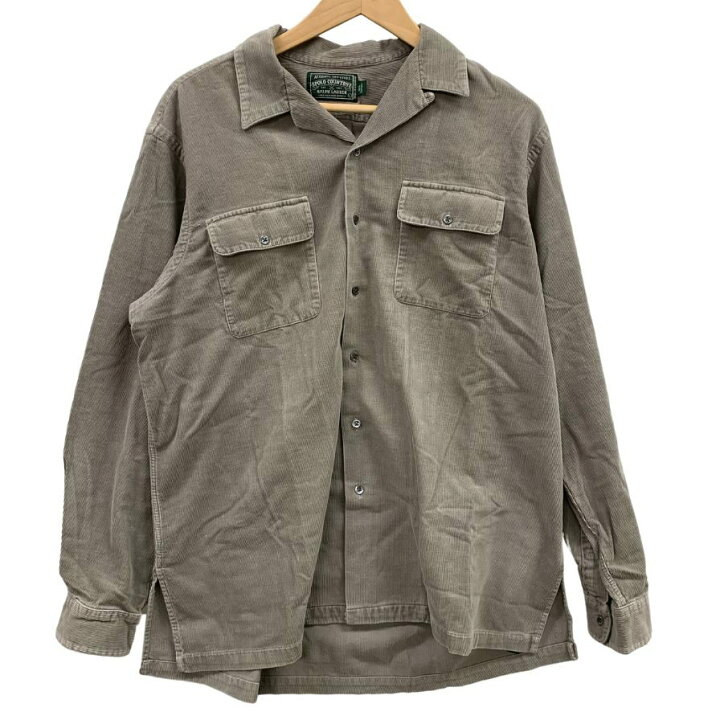 楽天市場】ポロ カントリー シャツ オープンカラーコーデュロイ  