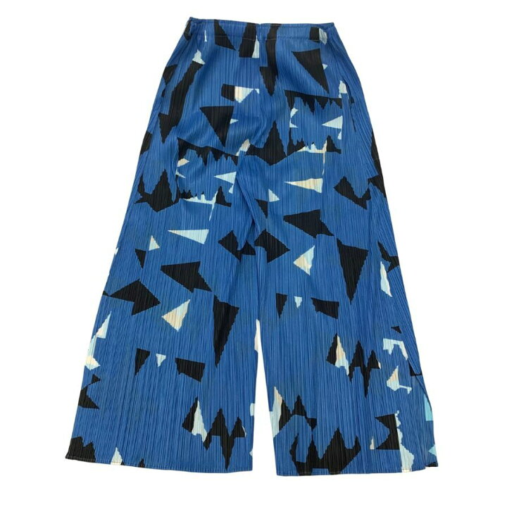楽天市場】プリーツプリーズ イッセイミヤケ パンツ ブルー系 PP41  