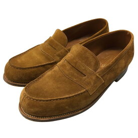 JMウエストン シグニチャー ローファー 180 スエード ブラウン メンズ サイズ7D J.M.WESTON ローファー 約26.5cm【LA】【中古】