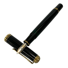 ペリカン 万年筆 スーベレーン ペン先14C-585 ブラック×ゴールド Pelikan Souveran【AFI18-2】【中古】