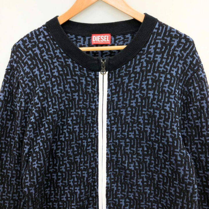 楽天市場】ディーゼル ニットセーター K-OBE-ZIP ジャガード 総柄 