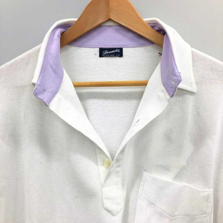 楽天市場】ドルモア ポロシャツ カノコ ホワイト メンズ サイズXL  